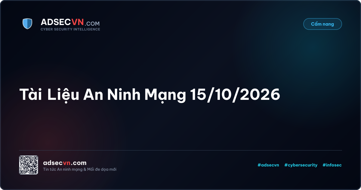 Tài Liệu An Ninh Mạng 15/10/2026