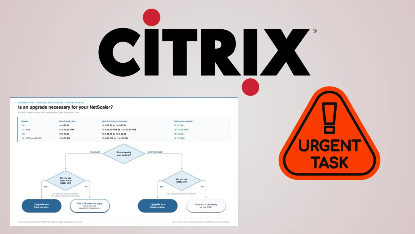 Citrix Urges NetScaler ADC and Gateway Customers to Patch for New Critical RCE Vulnerability