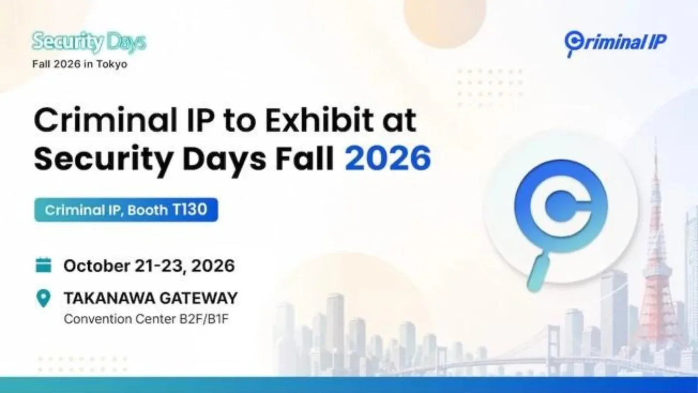 Criminal IP giới thiệu giải pháp Threat Intelligence tại sự kiện Security Days Tokyo 2026