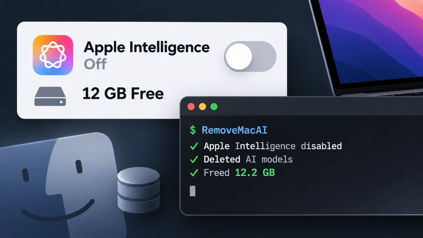 RemoveMacAI Free Up 12GB of Data by Removing Apple Intelligence Models