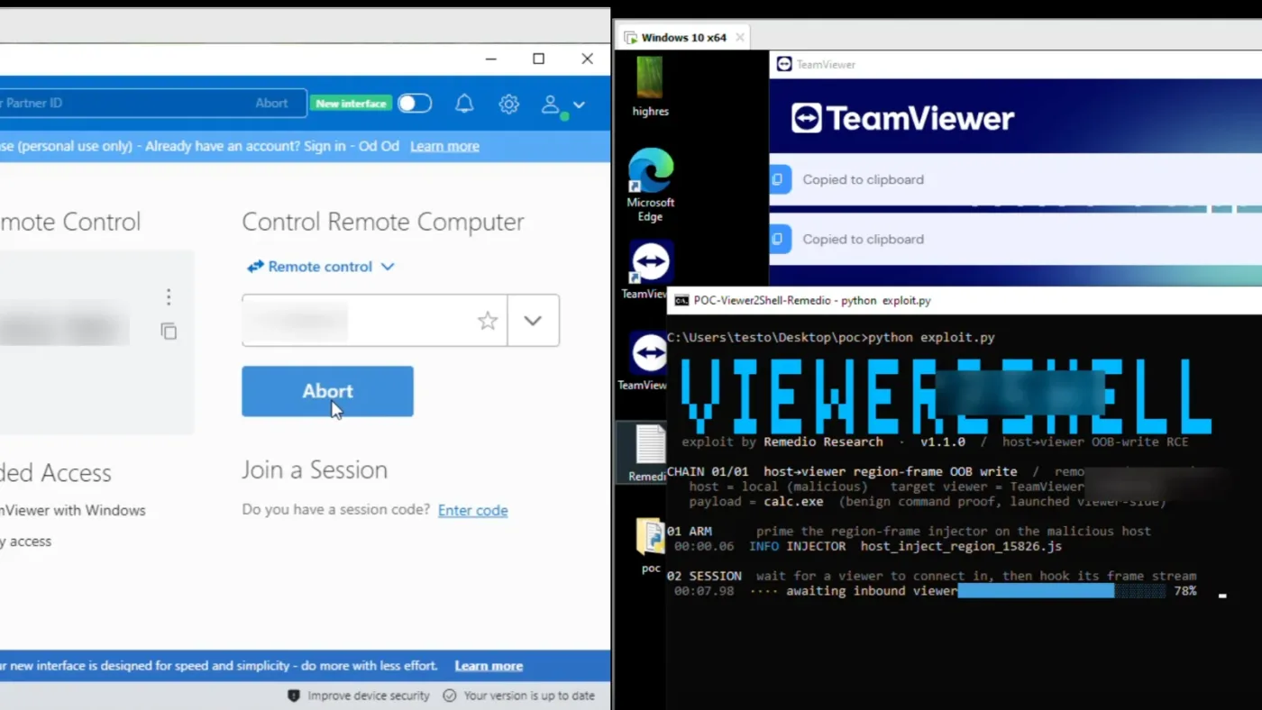 TeamViewer Security Flaw Could Turn Remote Support Sessions Into Computer Takeovers