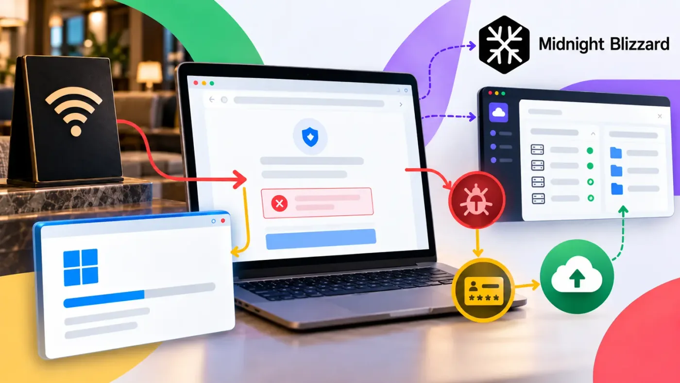 Midnight Blizzard Abuses Hotel Wi-Fi Captive Portals to Deliver Malware and Steal Credentials