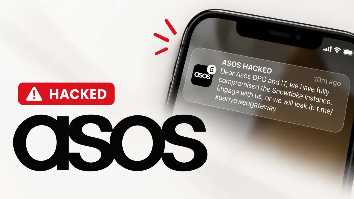 ASOS Hacked - App Users Receive Notifications Sent by Hackers