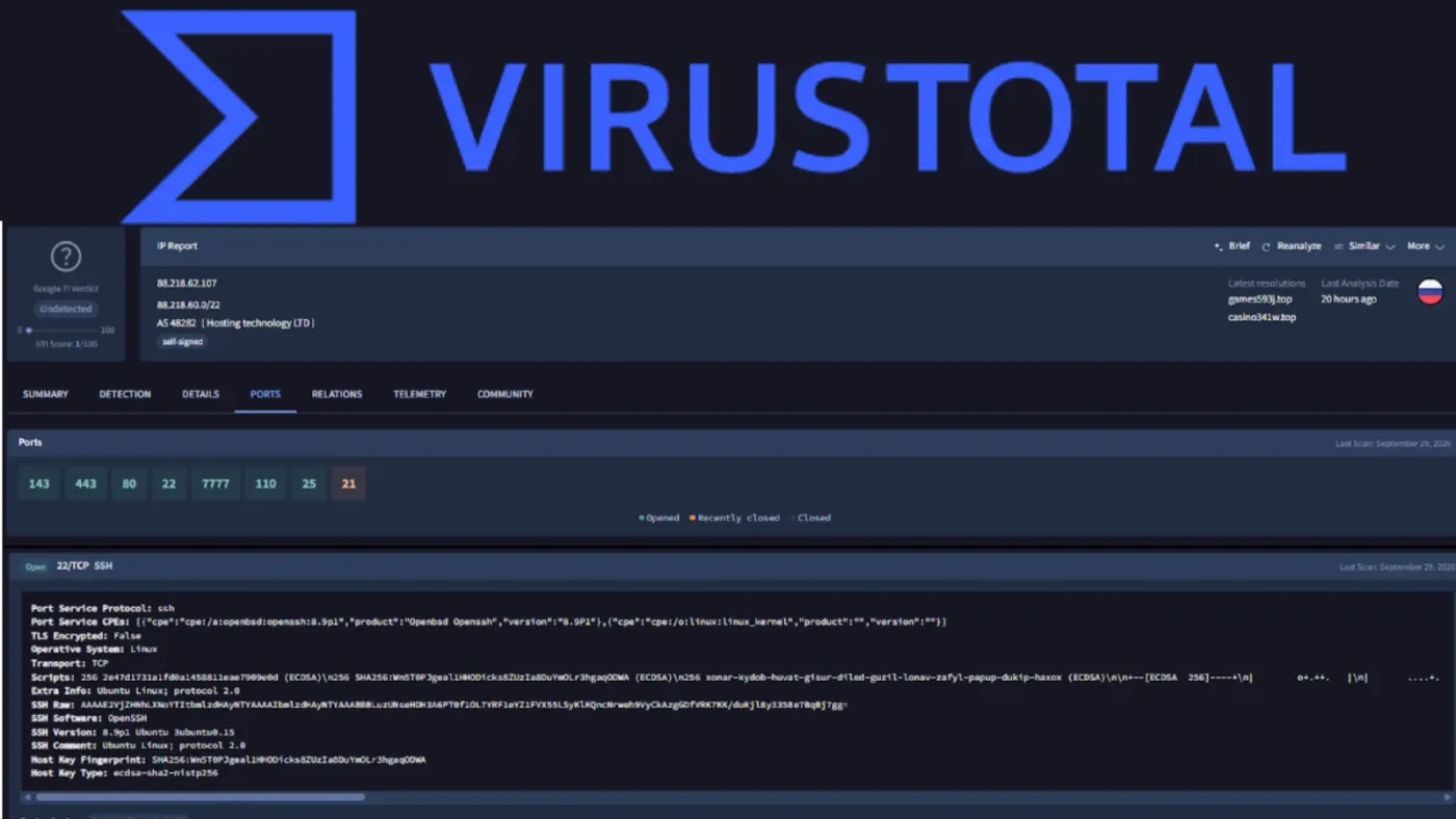 VirusTotal Adds Scanning for Public IPv4 Space to Expose C2 Servers and Malware Infrastructure