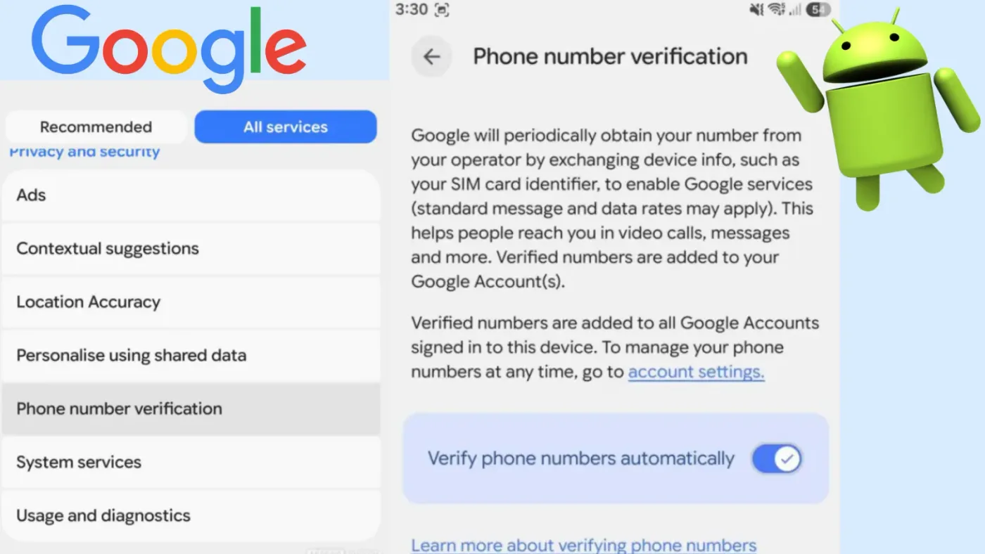 Google tự động liên kết số điện thoại với các tài khoản trên Android gây lo ngại về quyền riêng tư