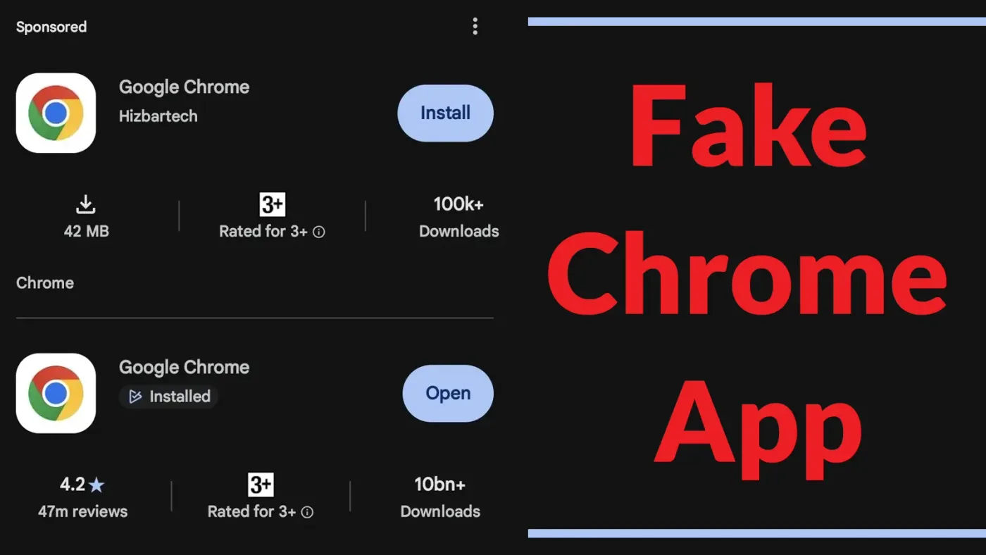 Phân tích ứng dụng giả mạo Google Chrome trên kho ứng dụng Google Play