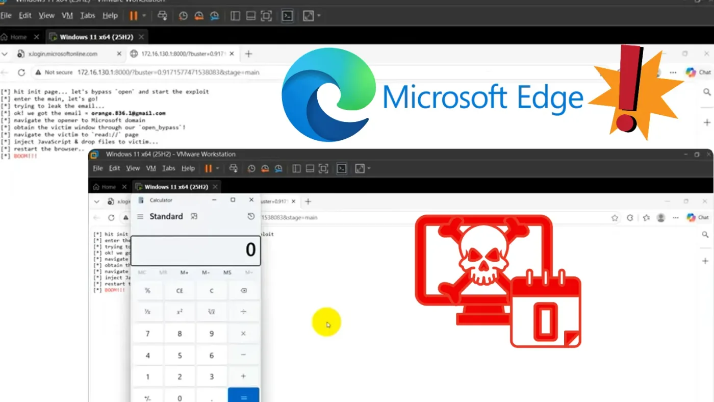 Microsoft Edge 0-Click Exploit Chains Five Flaws to Execute Code and Escape Sandbox