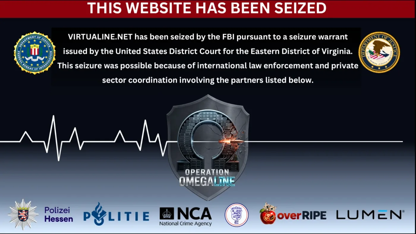 FBI Seizes Virtualine Bulletproof Hosting Domain Linked to Ransomware and Cybercrime