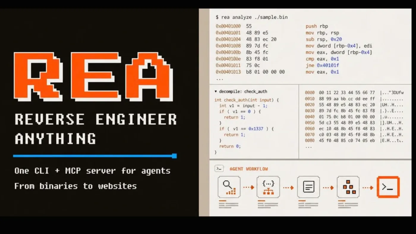 REA Tool Connects Claude Code and Cursor to Ghidra and IDA Pro to Reverse Engineer Anything