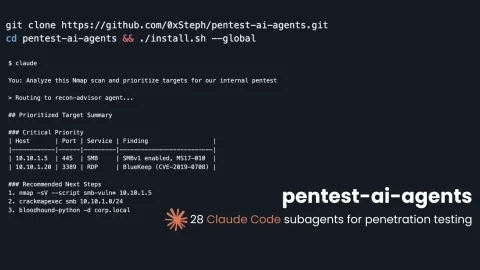 Pentest-ai-agents: penetration testing toàn diện và nguy hiểm