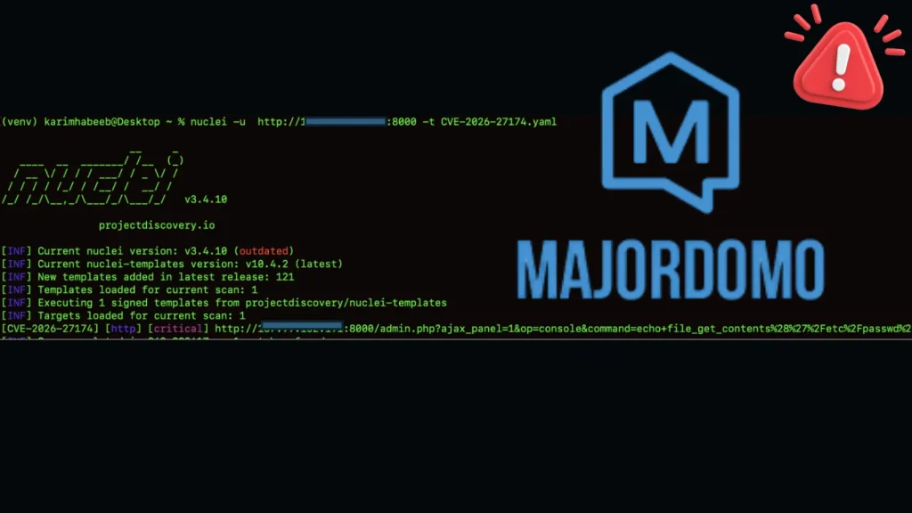 Lỗ hổng CVE-2026-27174 nghiêm trọng trong MajorDoMo