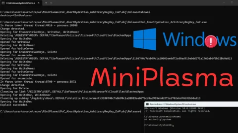 Lỗ hổng CVE MiniPlasma nguy hiểm trên Windows