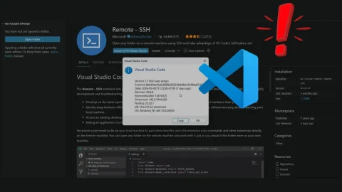 Lỗ hổng CVE Remote-SSH nguy hiểm trong VS Code