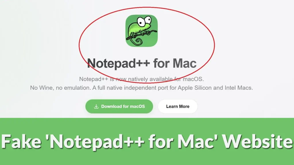 Tin tức bảo mật: Website giả mạo Notepad++ Mac nguy hiểm
