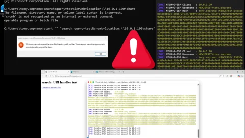 Cảnh báo nguy hiểm: Lỗ hổng NTLM Windows Search chưa vá