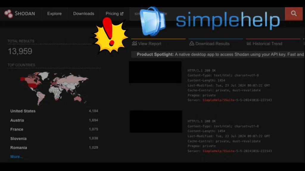 Lỗ hổng CVE nghiêm trọng: 14.000 máy chủ SimpleHelp gặp nguy