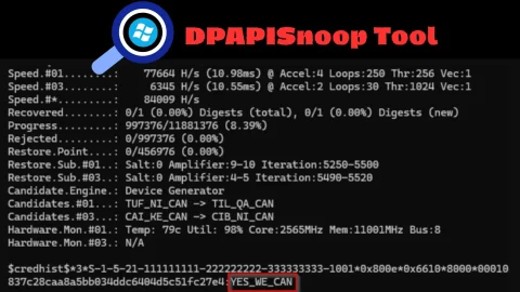 Nguy hiểm: DPAPISnoop hé lộ lỗ hổng mật khẩu Windows