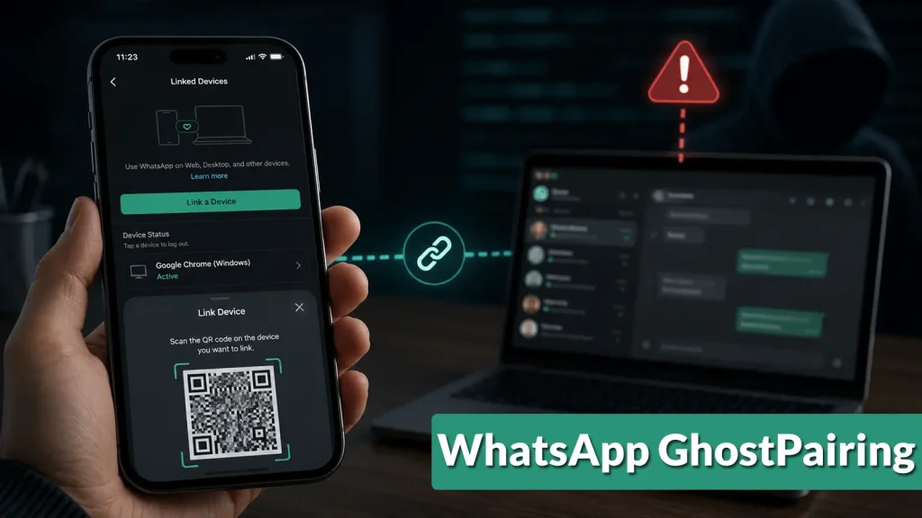 GhostPairing: Nguy hiểm chiếm quyền tài khoản WhatsApp
