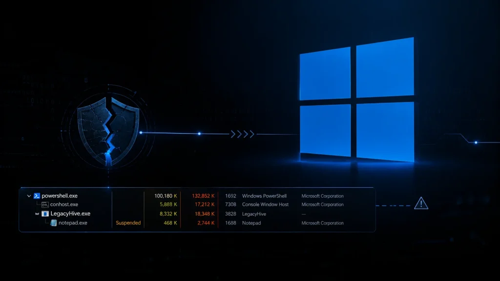LegacyHive: Nguy hiểm chiếm quyền điều khiển Windows mới