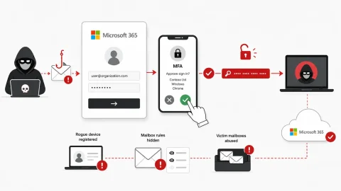 Nguy hiểm: Tấn công Phishing Vượt Mặt MFA, Chiếm Quyền Điều Khiển
