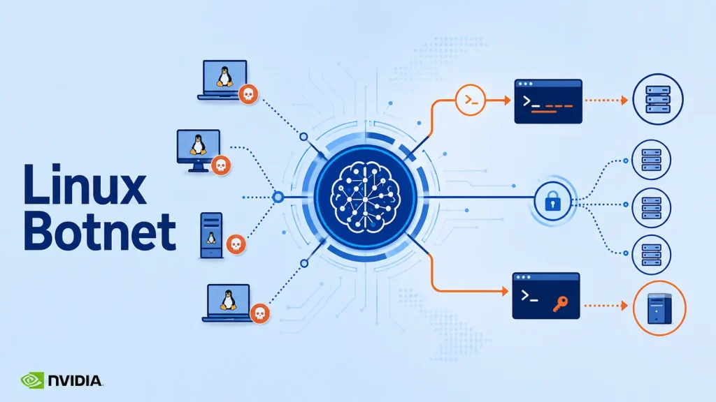 Botnet Linux nguy hiểm: AI định hướng tấn công mạng