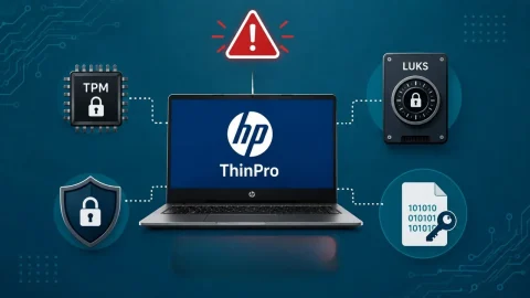 Lỗ hổng CVE: Nguy cơ lộ khóa mã hóa đĩa HP ThinPro