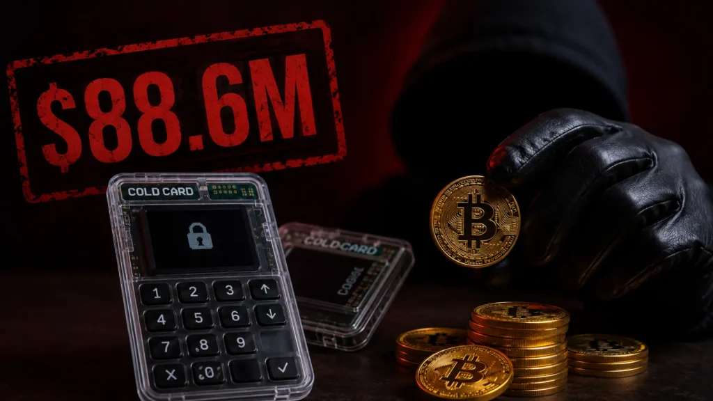 Lỗ hổng ví cứng Coldcard nghiêm trọng: Mất 88,6 triệu USD Bitcoin