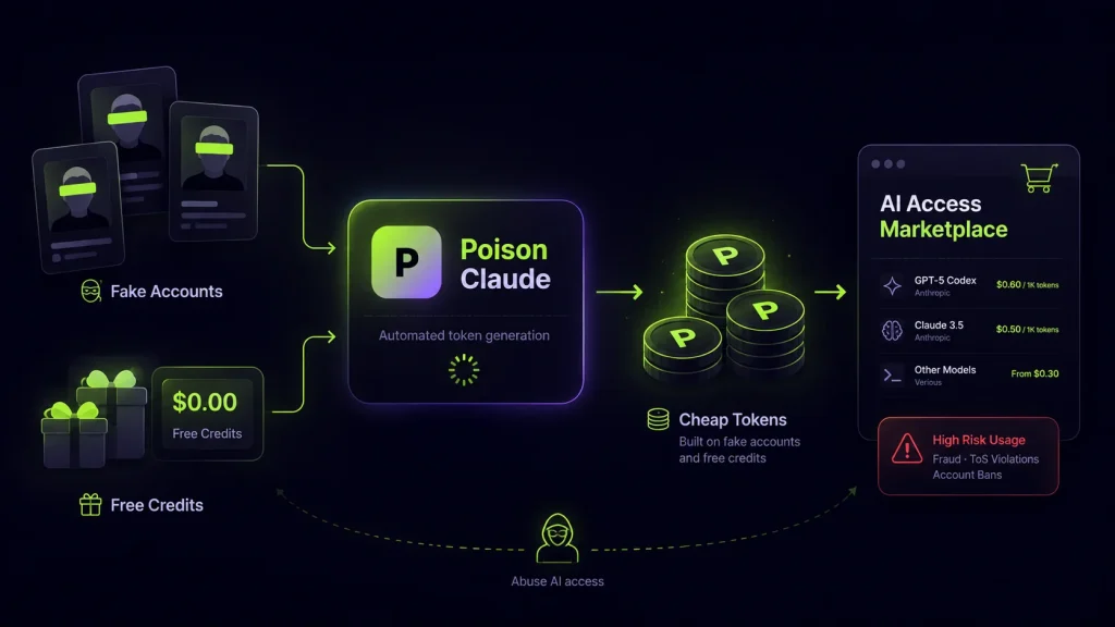 Nguy hiểm: Thị trường xám AI, 'Poison Claude' đe dọa bảo mật