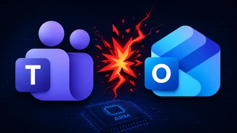Lỗi nghiêm trọng: Teams, Outlook treo trên ARM sau bản vá