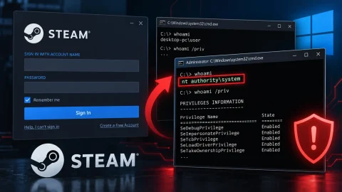 Nguy hiểm: Lỗ hổng Zero-Day trên Steam cho phép xâm nhập mạng
